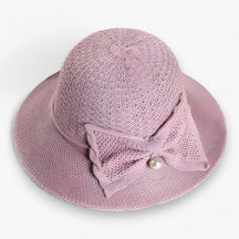 Sun Hat : Vrouwen Zonnehoed - Verdampende Zonnebrandbescherming in Lila Chiara Één maat van Pantino