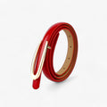 Elegante Jurk Skinne Patenten Leren Riem - Verfijnt Je Look - Rood