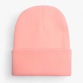 Beanie : Muts Dames Donkergrijs - Unisex Fleece - Zachte Warmte voor Iedereen in Roze van Pantino