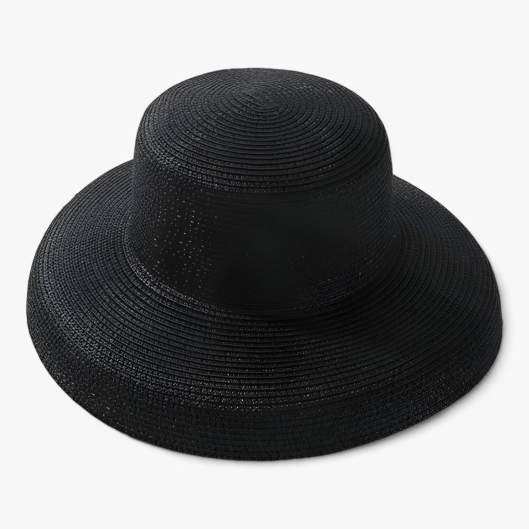 Sun Hat : Modieuze Zomer Zonnehoed - Moeiteloze Stijl en Zonbescherming - Khaki in Zwart van Pantino