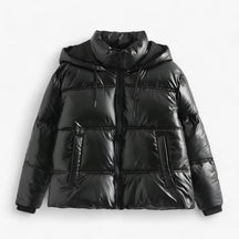 Anorak : Cap Dames Zwart - Elegante Anorak met Capuchon in Zwart van Pantino