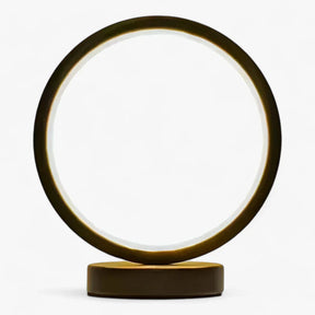 home & garden : LED Ringleuchte 20cm - Dimbaar Nachtlicht voor Slaapkamer en Leefruimtes - Wit in Zwart van Pantino