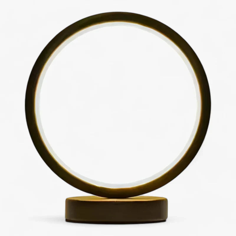 home & garden : LED Ringleuchte 20cm - Dimbaar Nachtlicht voor Slaapkamer en Leefruimtes - Wit in Zwart van Pantino