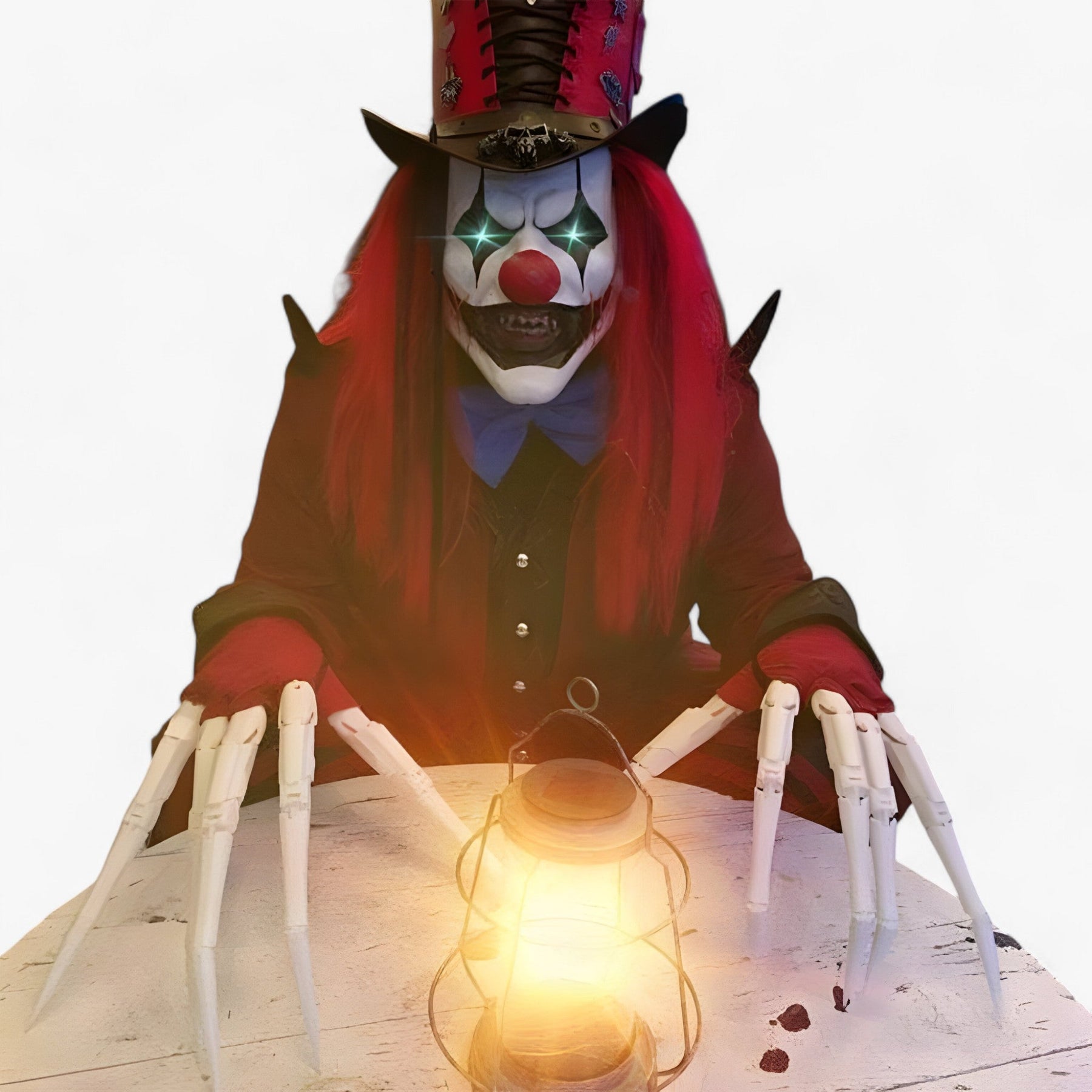 Costume Gloves : Gelede Skeletvingers - Realistische Horrorhandschoen - Zwarte Spinklauwen in van Pantino