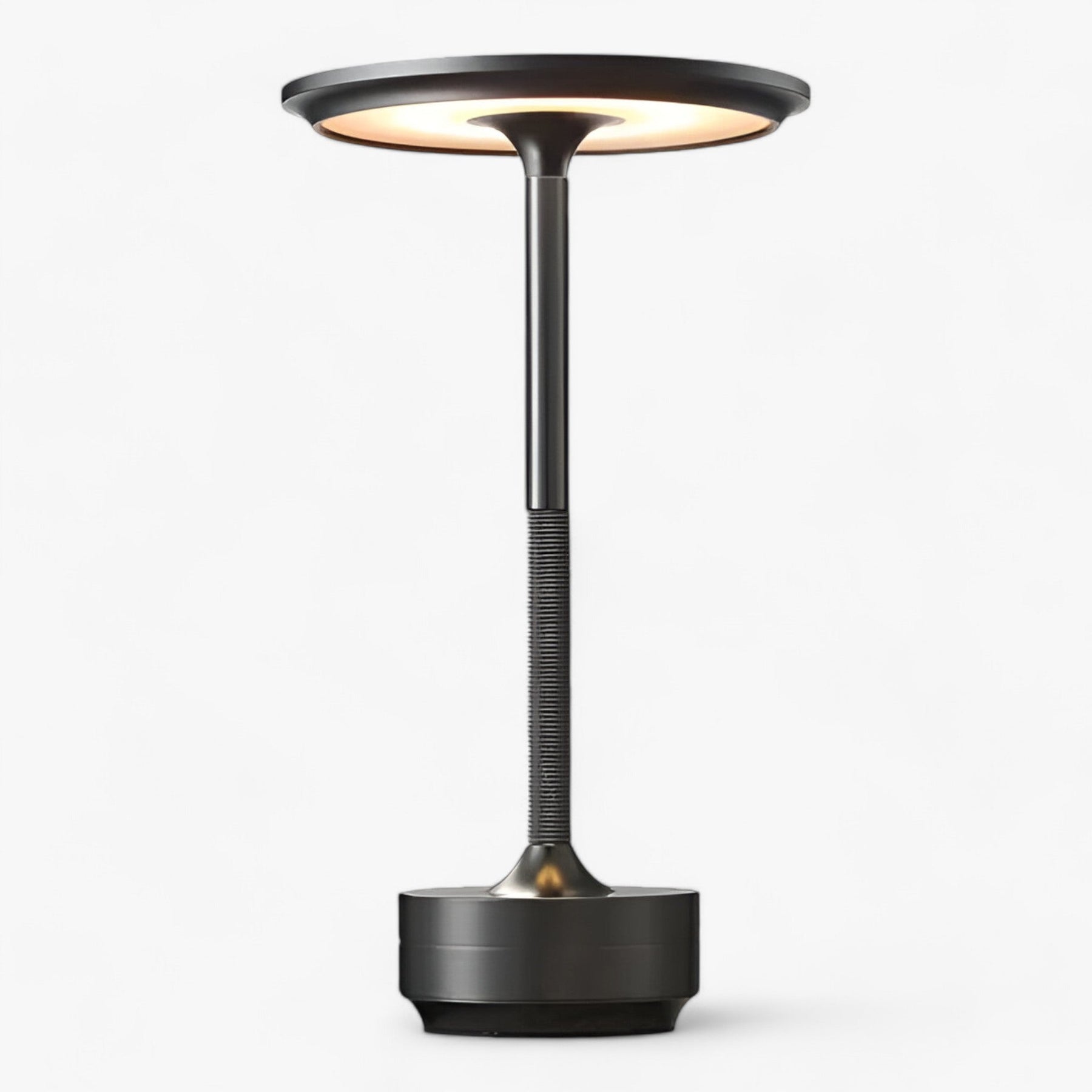 gadgets : LED Nachtlamp uit Aluminiumlegering - Instelbare Helderheid & Draagbaar voor een Gezellige Sfeer - Zwart in Grijs veranderlijk van Pantino