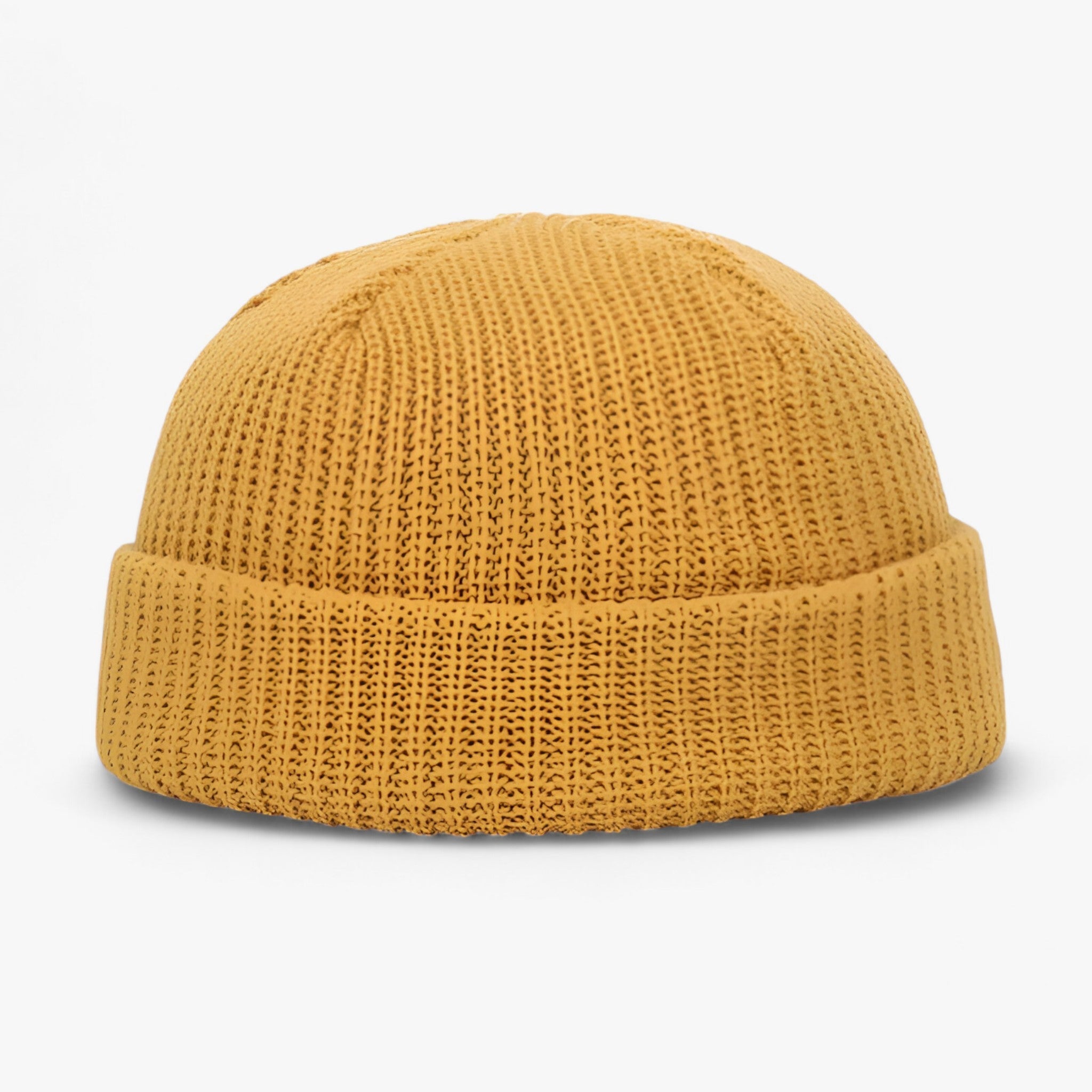 Beanie : Muts Dames Donkergeel - Warme Wintermuts - Comfortabele Vrijetijdstijl voor Iedereen in Donkergeel One size van Pantino