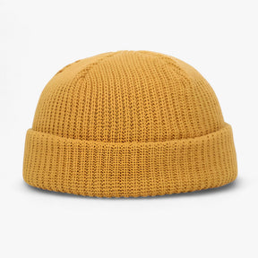 Beanie : Muts Dames Donkergeel - Warme Wintermuts - Comfortabele Vrijetijdstijl voor Iedereen in Donkergeel One size van Pantino