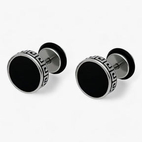 Earrings : Oorbellen Heren - Vintage Titanium - Duurzaam en Stijlvol in S-2 stuks van Pantino