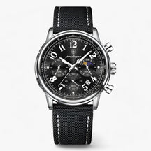 watches : Horloge Roségoud Bruin - Luxe Militair Sporthorloge - Waterdicht & Lichtgevend in Zilver Zwart van Pantino
