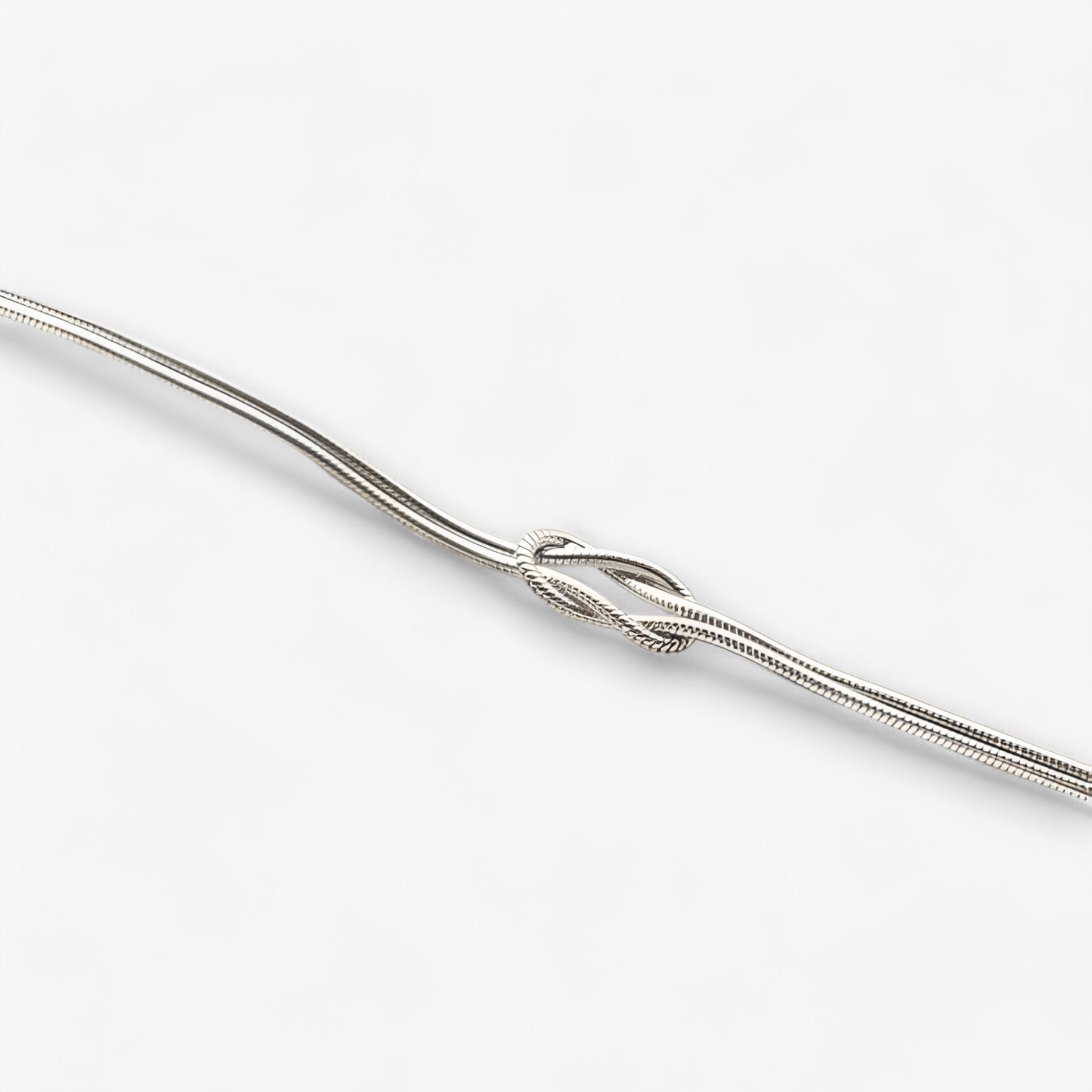Bracelet : Armband Goud - Eeuwige Schakelarmband in Zilver van Pantino