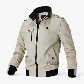Bomber Jacket : Jack Heren - Bomberjack voor - Aangepaste Stijl in Kaki van Pantino