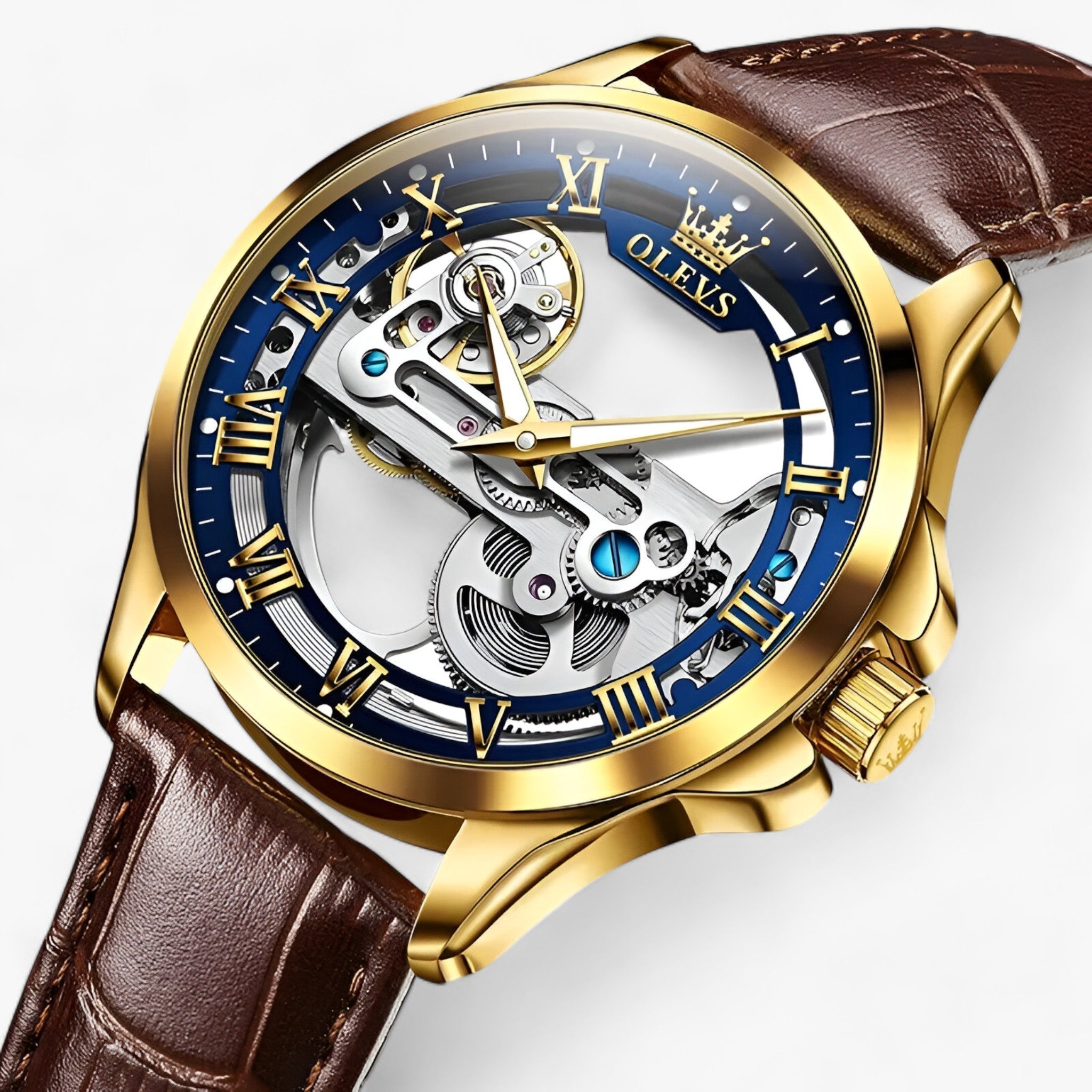 Luxe automatisch horloge - Precisie en elegantie voor mannen Leer