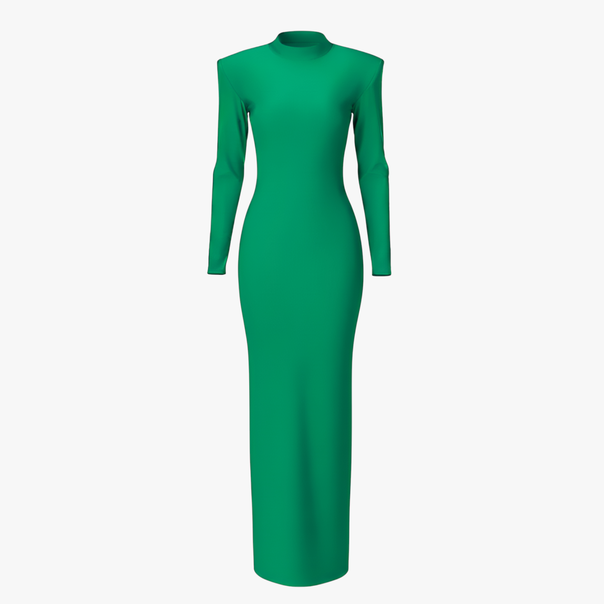 dress : Maxi Jurk Dames Groen - Elegante met Lange Mouwen in Groen van Pantino