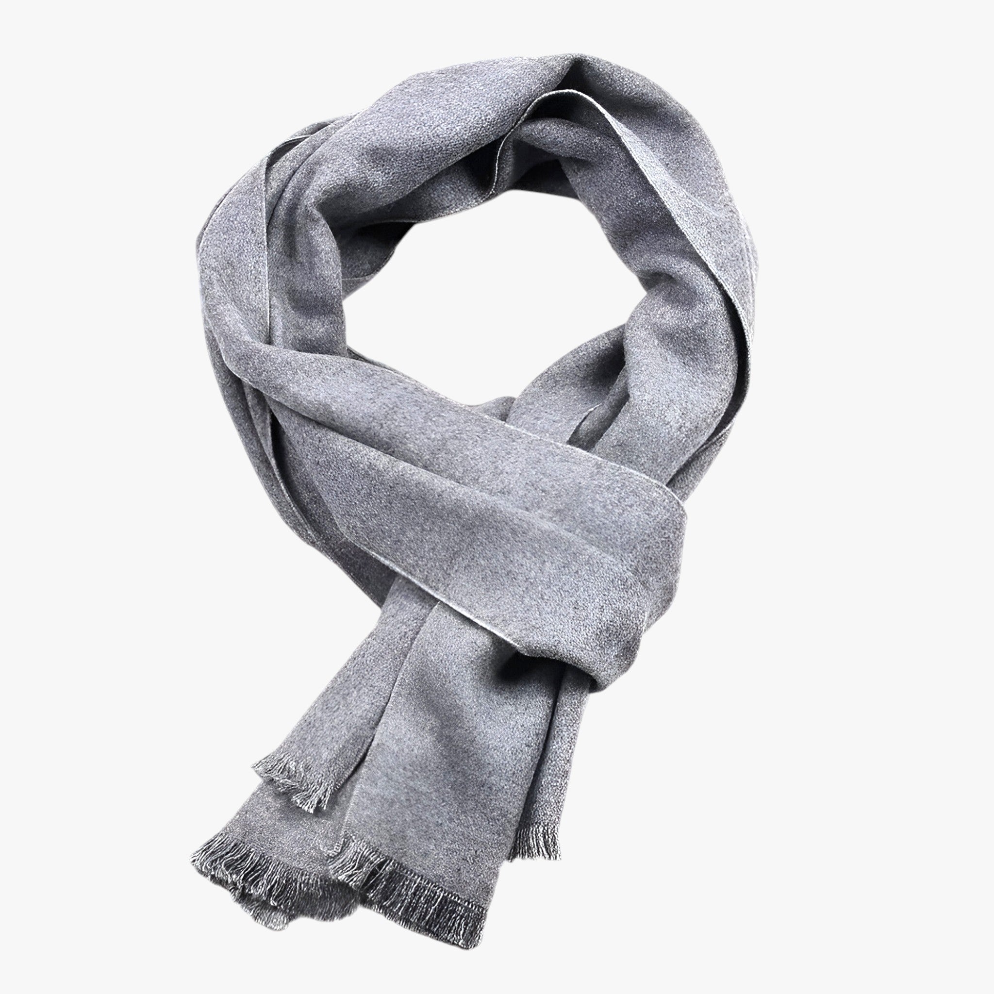 Scarf : Sjaal Zwart - Effen Kasjmier - Luxe Winterwarmte in Lichtgrijs van Pantino
