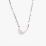 Kette Damen N219-02 Silber - Herz Schlüsselbein - Fein und Elegant