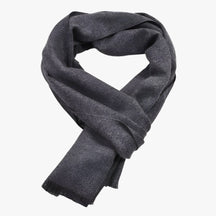 Scarf : Sjaal Zwart - Effen Kasjmier - Luxe Winterwarmte in Donkergrijs van Pantino