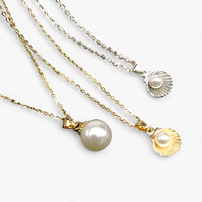 Necklace : Ketting Dames - Schelp & Parel - Zomerse Elegantie in van Pantino