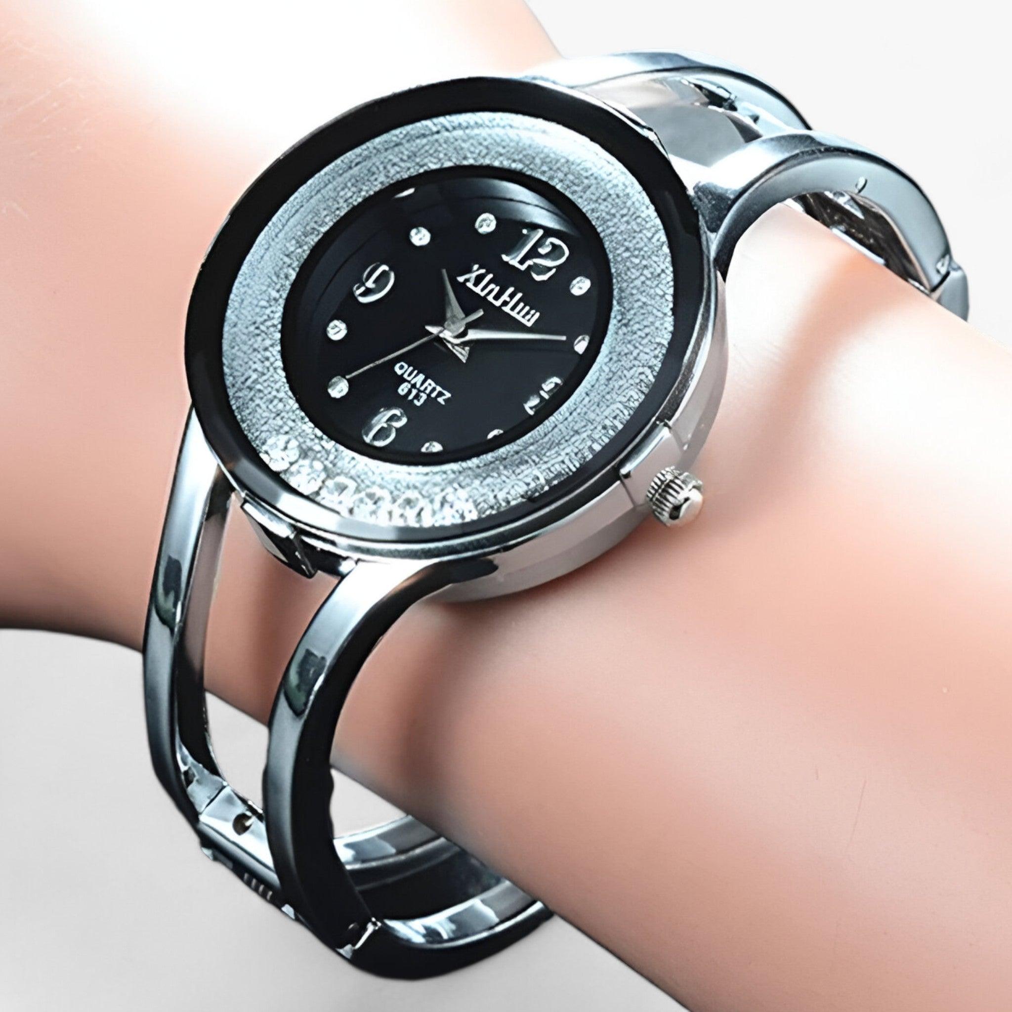 watches : Horloge Dames Hemelblauw - Modieuze Bangle - Elegant en Stijlvol in van Pantino