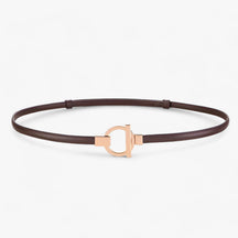 Belt : Elegante Riem Dames - Veilige Pasvorm met Gouden Gesp - Rood in 97cm van Pantino