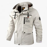 Veste coupe-vent homme - Protection hivernale imperméable - Blanc