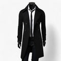 Trenchcoat voor Heren - Thermoregulerende Elegantie Zwart