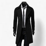 Men’s Trench Coat - Thermoregulating Elegance Black