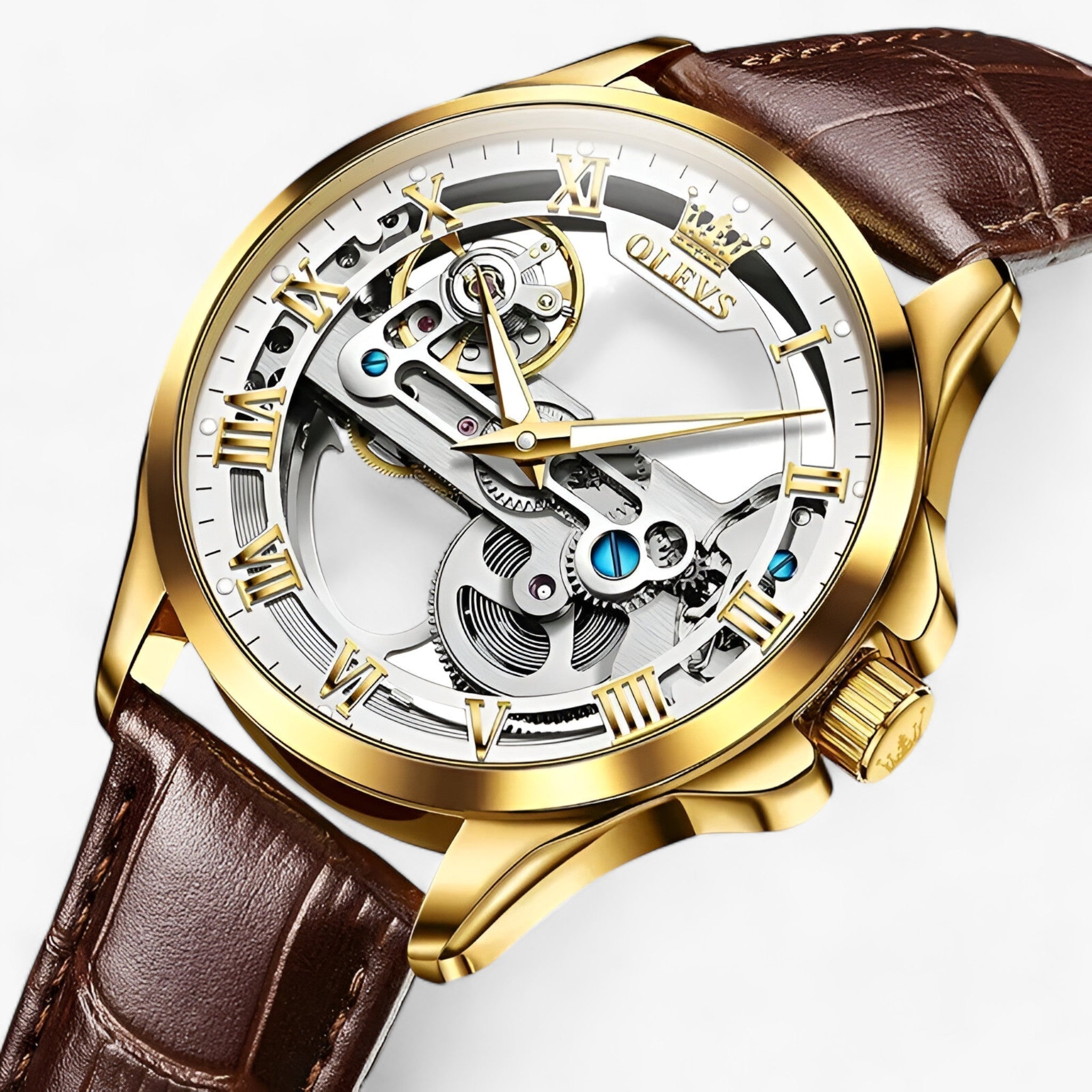 Luxe automatisch horloge - Precisie en elegantie voor mannen Leer