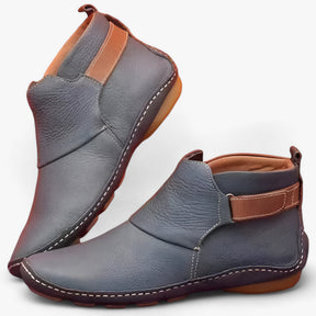 Ankle Boots : Laarzen Dames Grijs - Waterdichte Enkellaarsjes - Comfortabele Bescherming voor de Winter in Grijs van Pantino