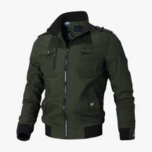 Bomber Jacket : Jack Heren - Bomberjack voor - Aangepaste Stijl in Olijf van Pantino