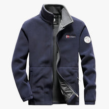 Fleece Jacket : Fleecejas - Comfortabel en Koudbestendig met Extra Zakken in Blauw van Pantino