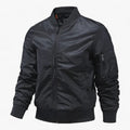Pilotenjacke Heren - Staande Kragen Vliegerjack Eenkleurig - Zwart