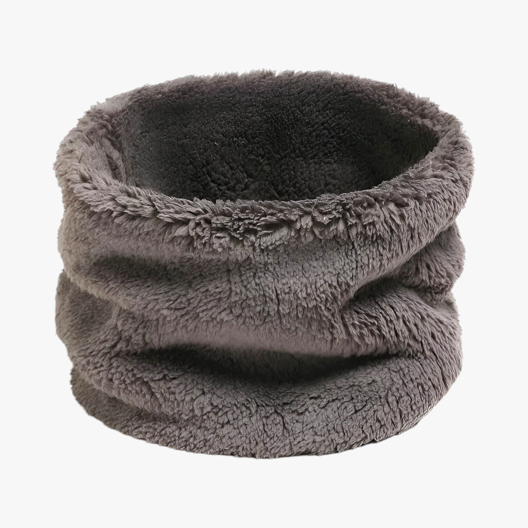 Scarf : Sjaal van Nepbont Dames - Zachte Warmte Bestand Tegen de Kou - Groen in Grijs 25x14cm van Pantino