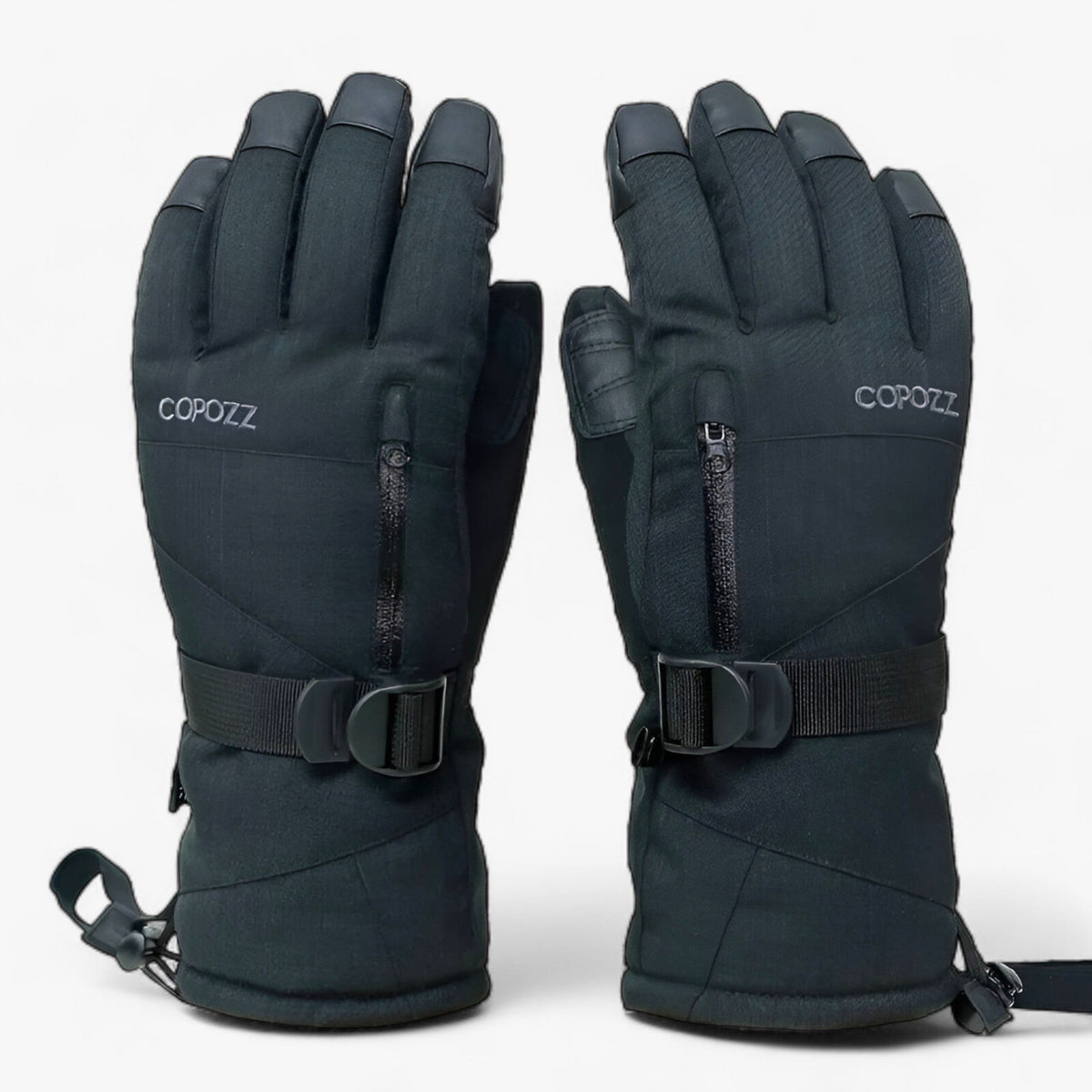 outdoor equipment : FrostGuard - Waterdichte Skihandschoenen - Touchscreen & Thermische Warmte in Zwart van Pantino