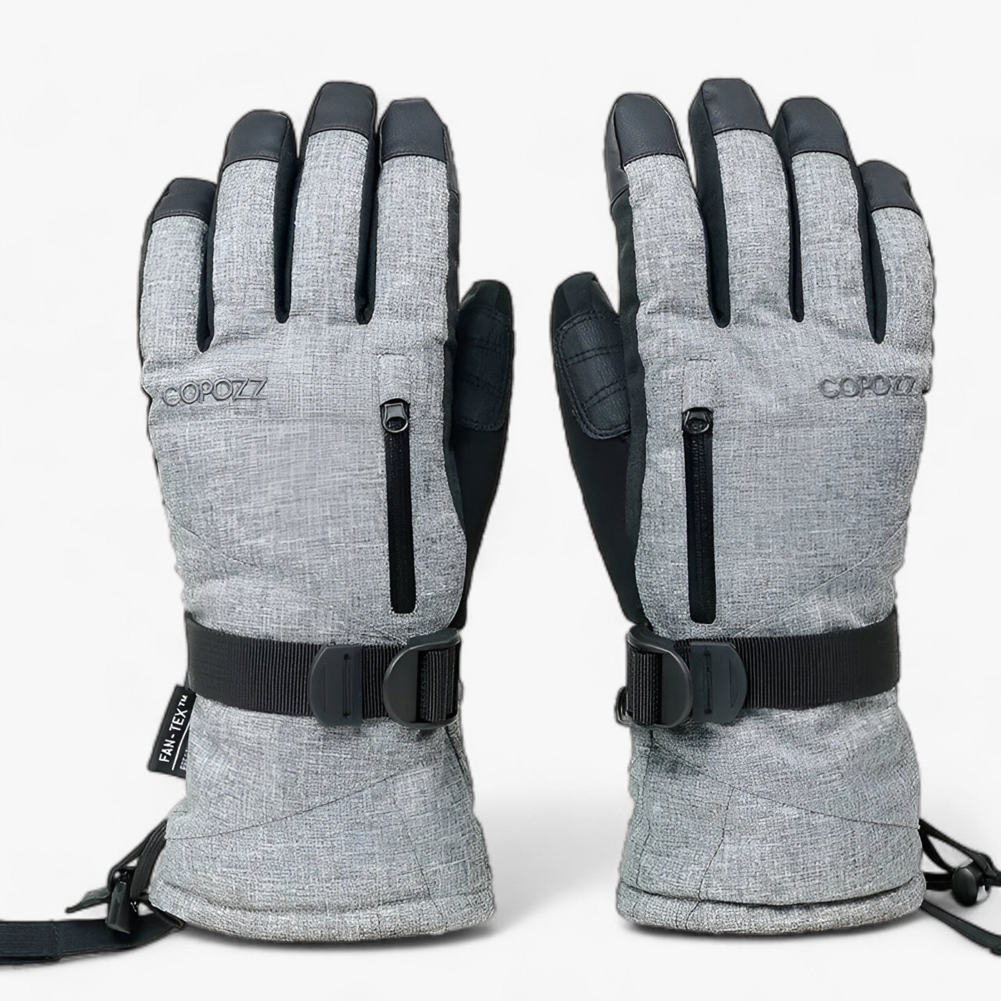 outdoor equipment : FrostGuard - Waterdichte Skihandschoenen - Touchscreen & Thermische Warmte in Grijs van Pantino