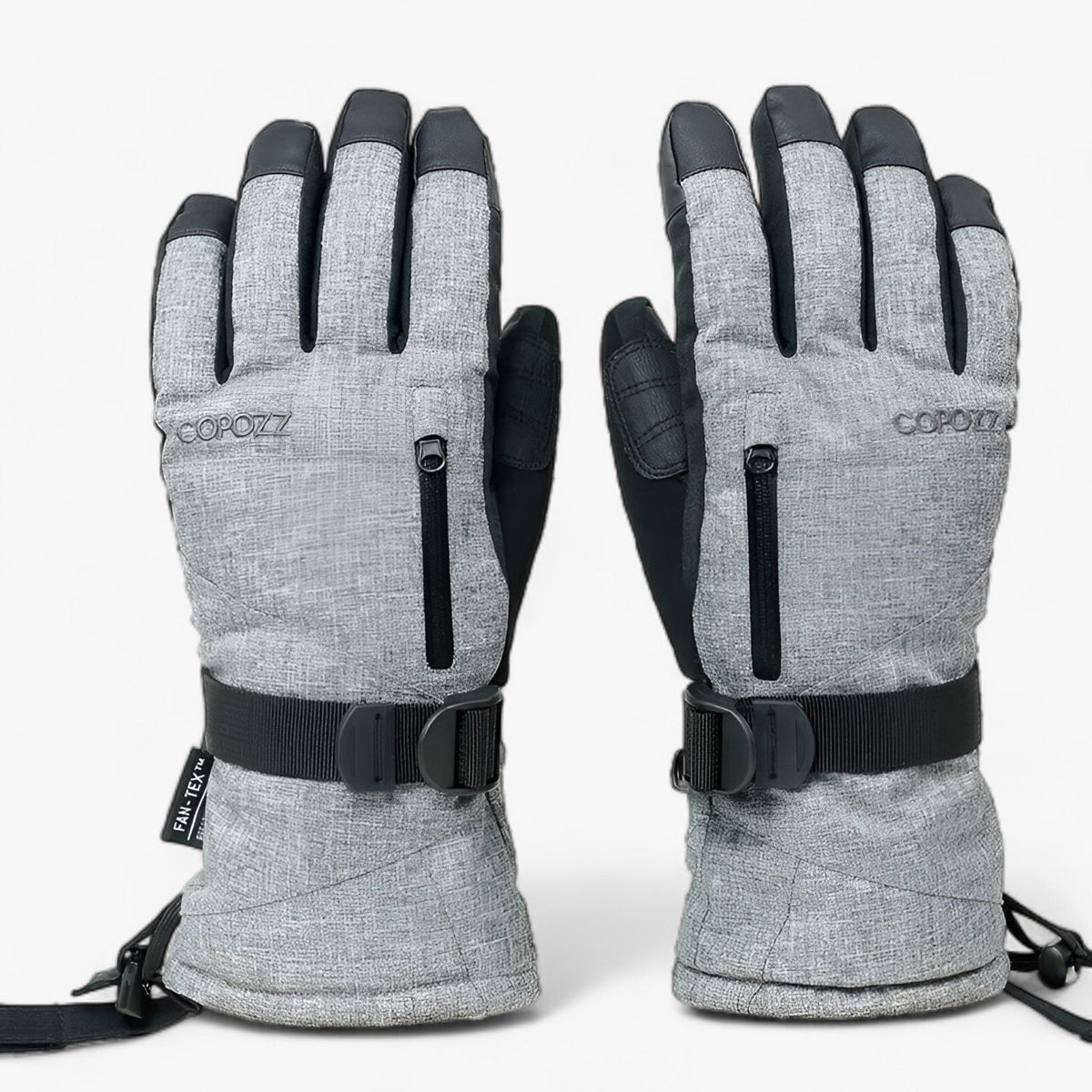 outdoor equipment : FrostGuard - Waterdichte Skihandschoenen - Touchscreen & Thermische Warmte in Grijs van Pantino