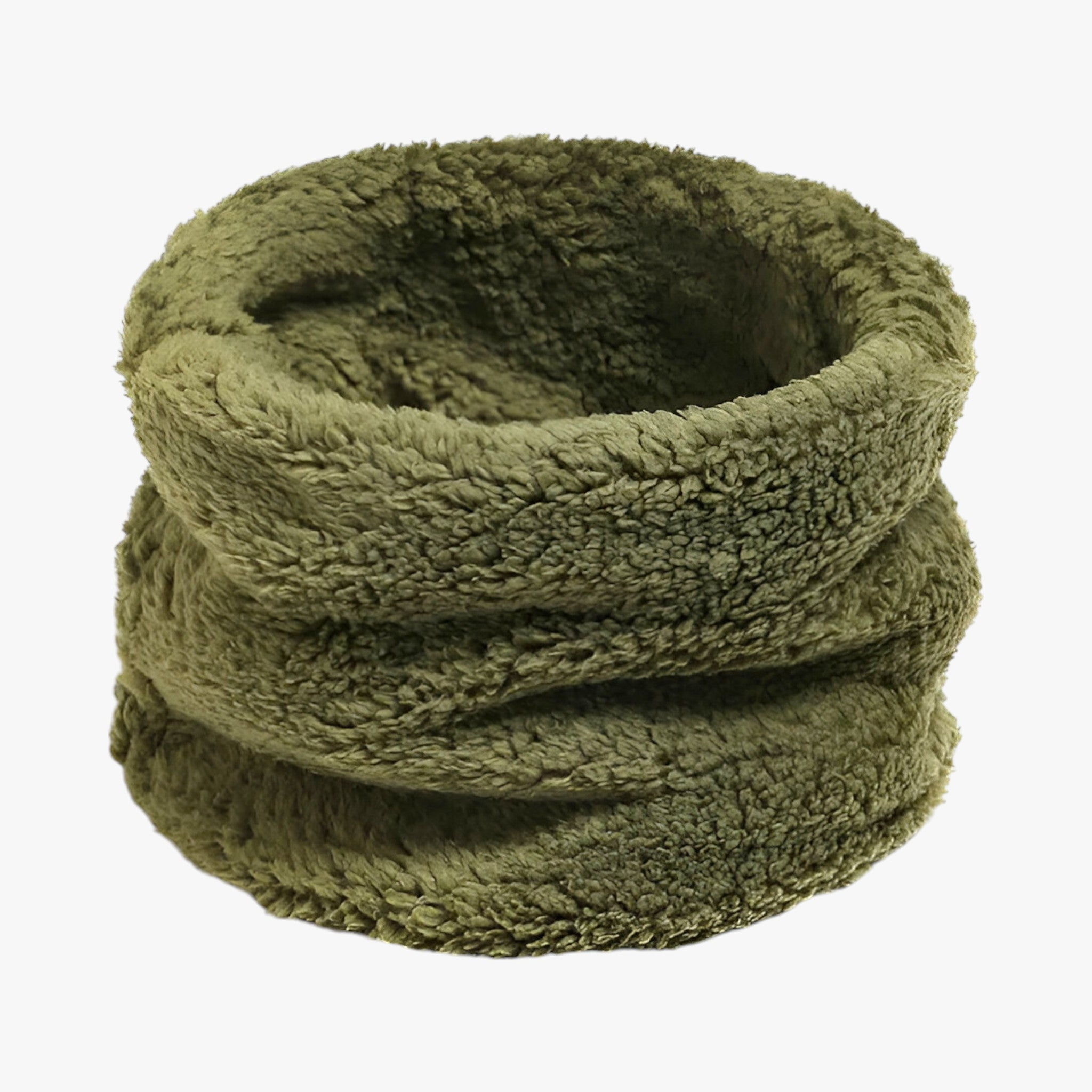 Scarf : Sjaal van Nepbont Dames - Zachte Warmte Bestand Tegen de Kou - Groen in Groen 25x14cm van Pantino