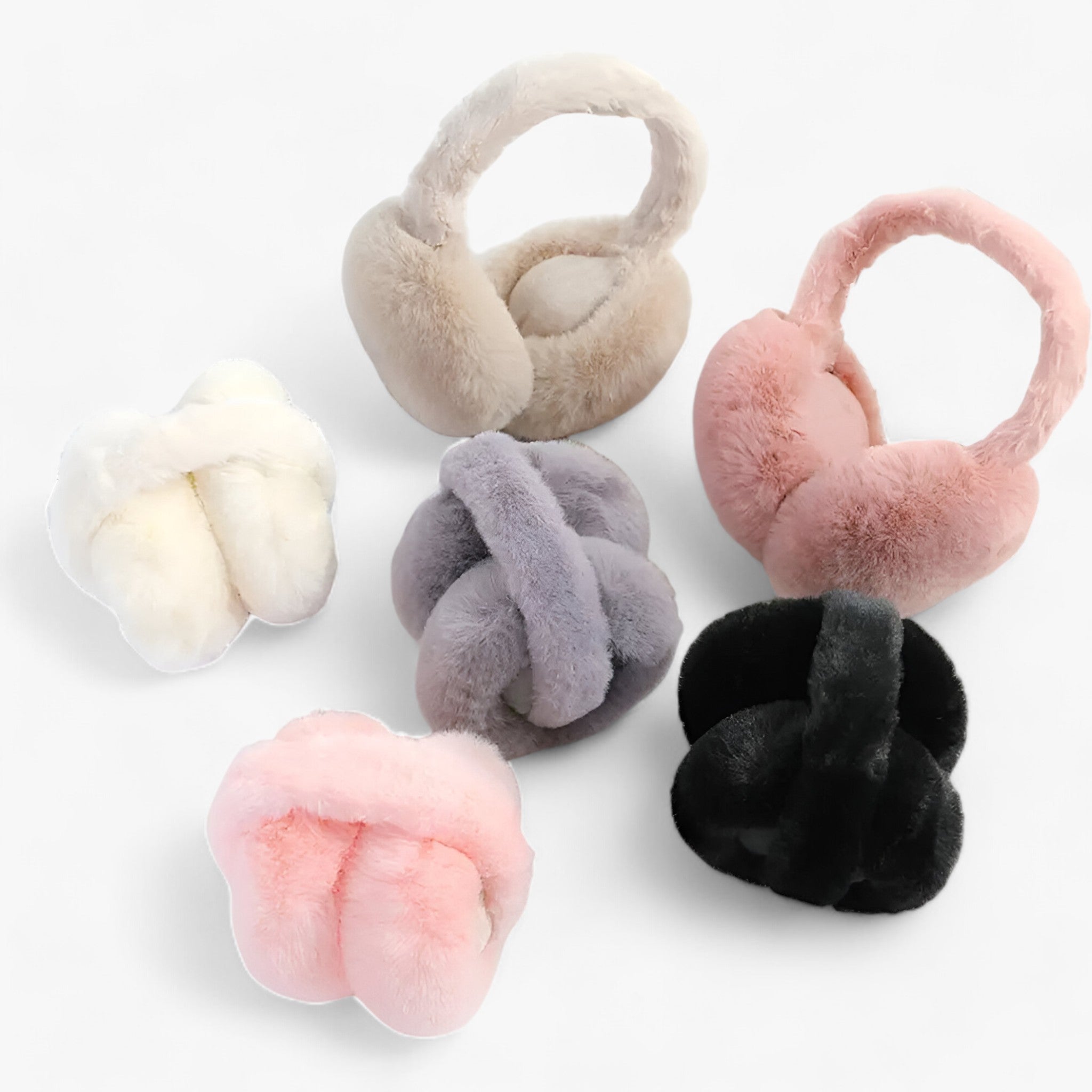 Earmuffs : Zachte Pluche Oordopjes - Bescherming Tegen de Kou - Grijs in van Pantino