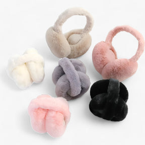 Earmuffs : Zachte Pluche Oordopjes - Bescherming Tegen de Kou - Grijs in van Pantino