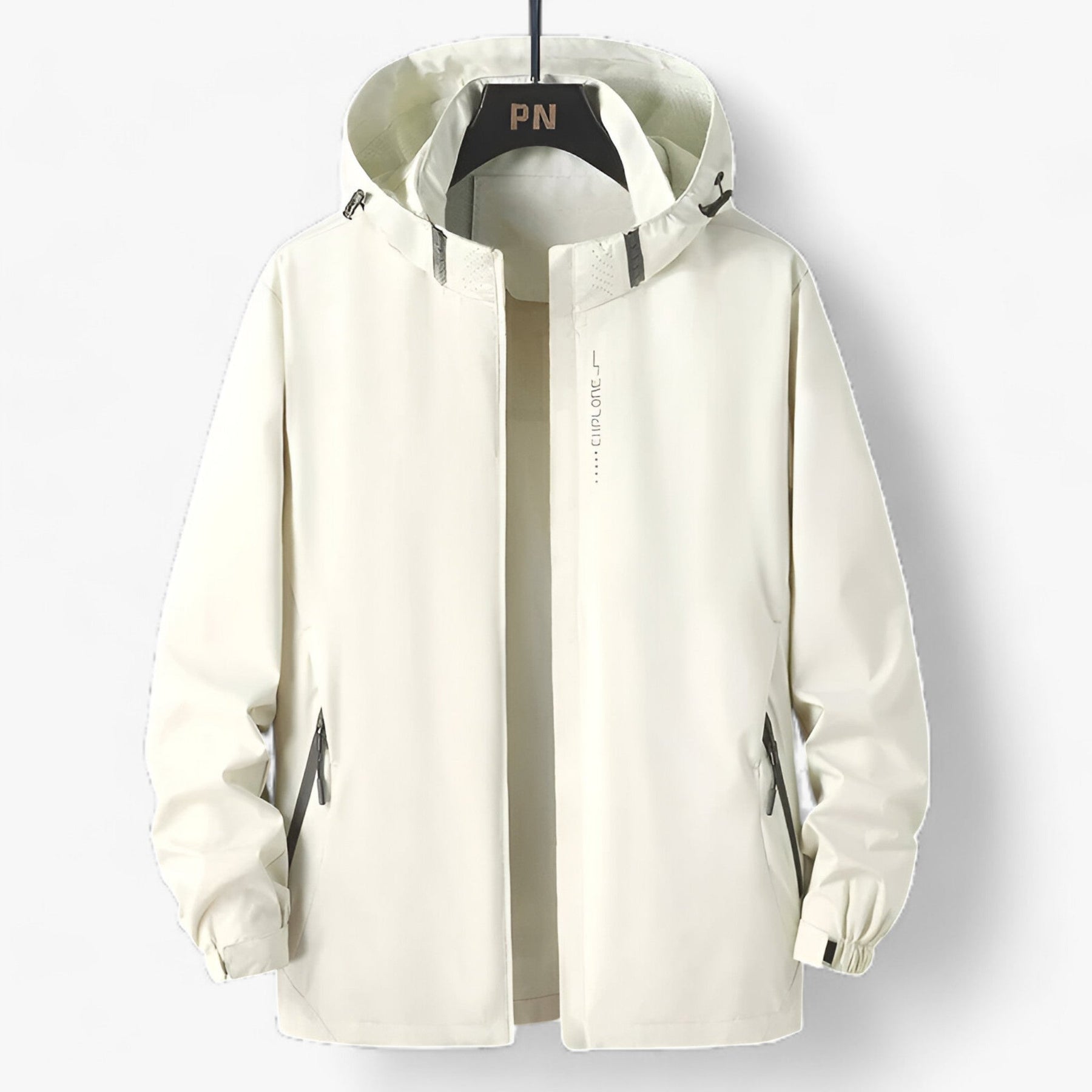 outdoor equipment : Grote Maten Kapuzenshirt - Waterdichte Windbreaker voor Buitenavonturen - Wit in Wit van Pantino