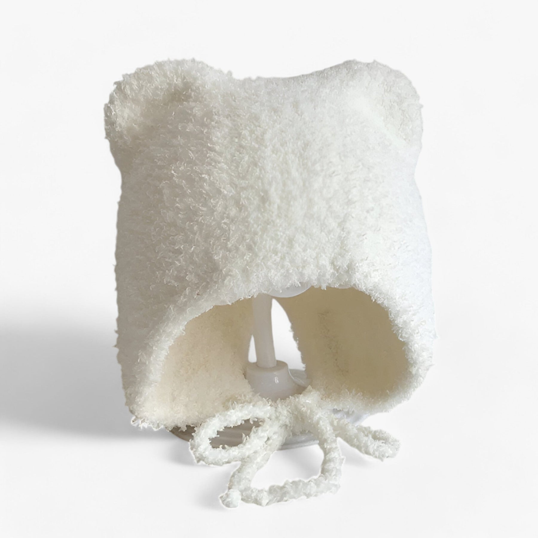 Baby Hat : Muts Dames Beige - Wintermuts voor Baby's - Zachte Warmte met Schattige Oorbedekking in Wit Bébé 0-3 jaar van Pantino