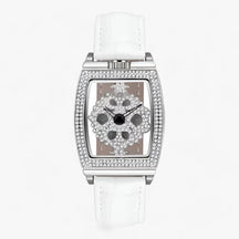 watches : Horloge Dames Groen - Luxe Quartz - Sprankelende Elegantie in Wit van Pantino