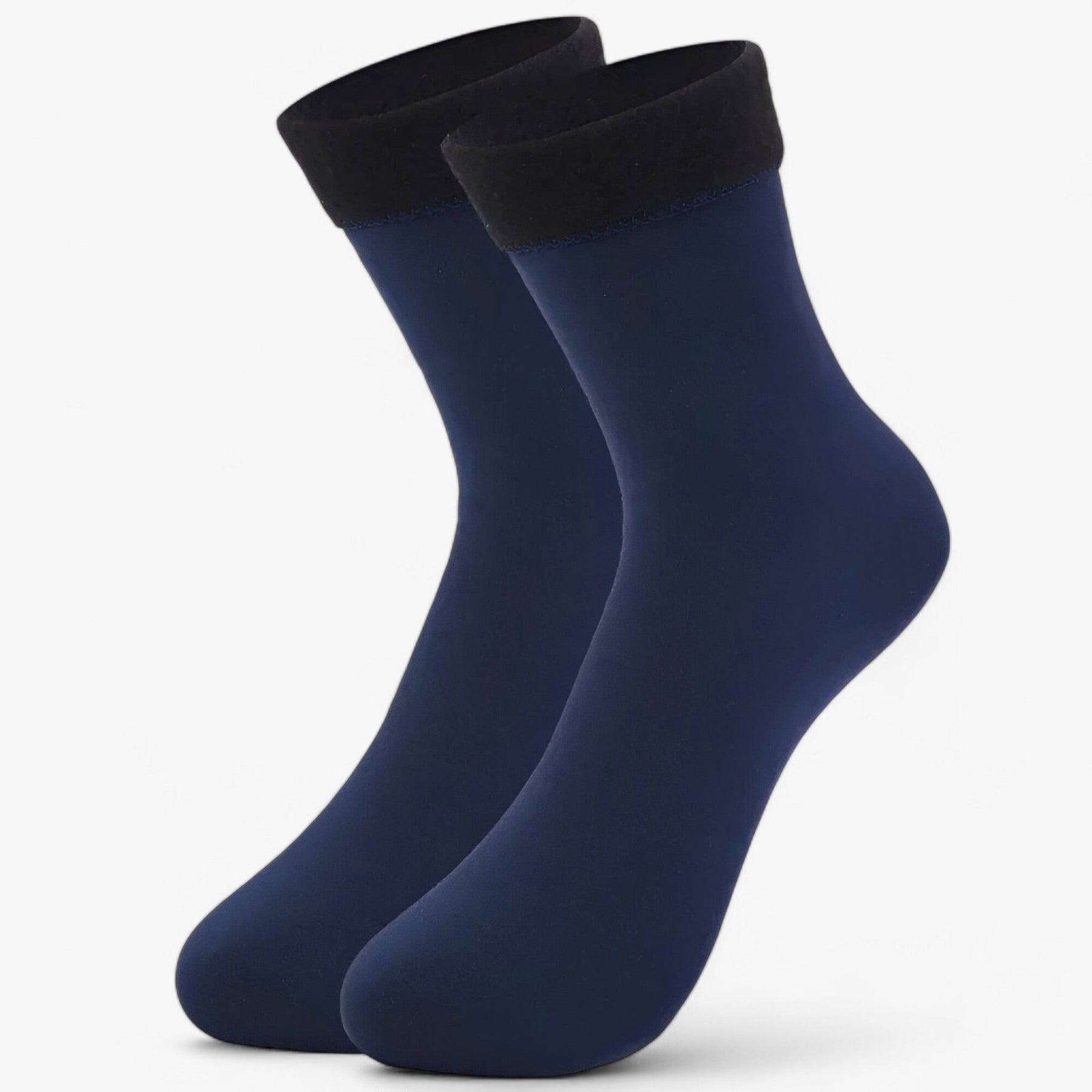 Socks : Sokken van Fluweelachtig Wol - Ultieme Winterwarmte (1 Paar + 1 Paar Gratis) - Grijs in Blauw van Pantino