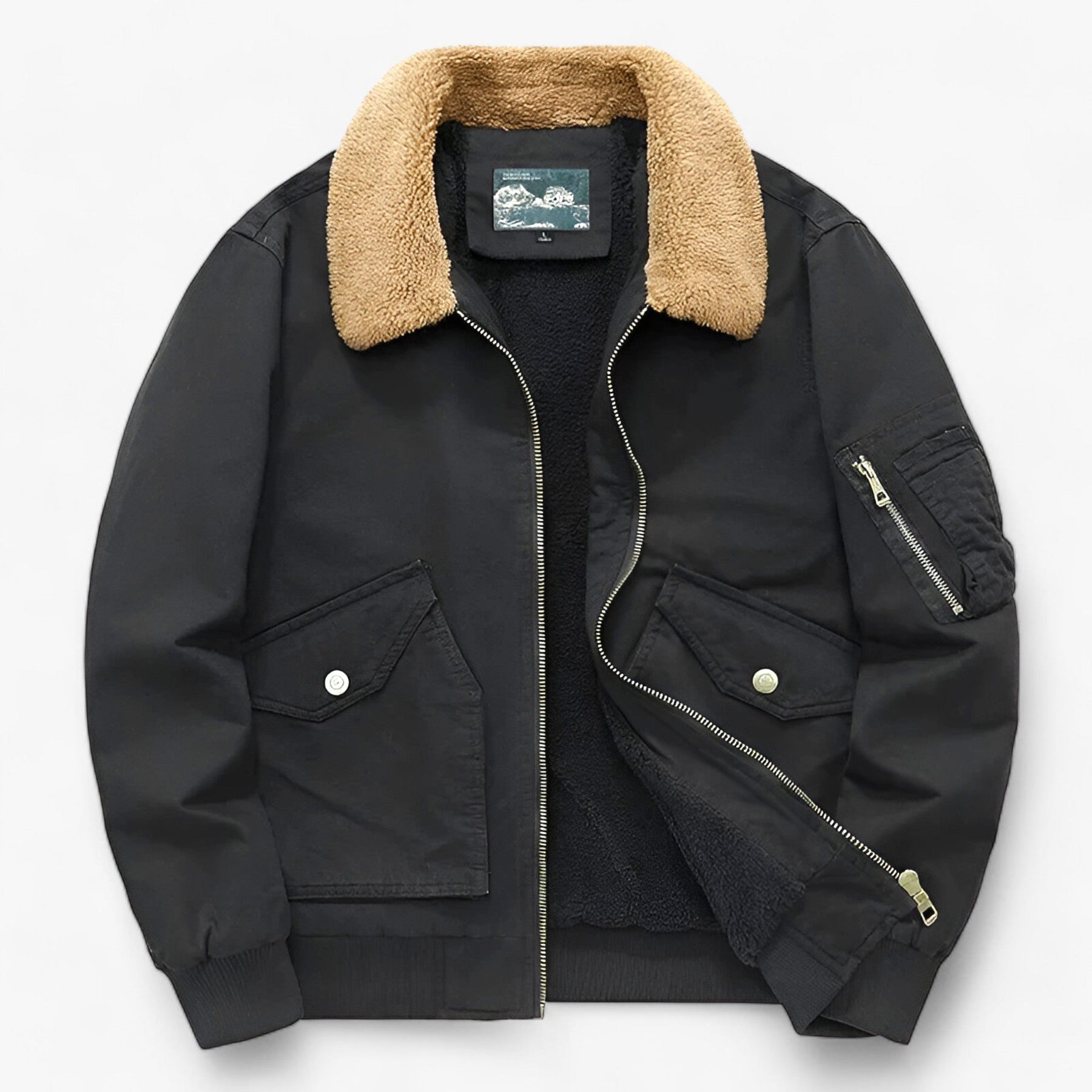 Windbreaker : Jack Groente - Katoenen Windjacke - Ultiem Comfort en Bescherming in Zwart van Pantino