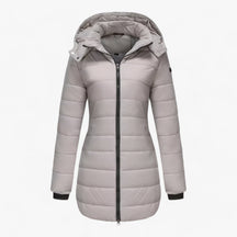 Parka : Lange Parka met Capuchon - Ultieme Warmte voor de Winter in Donkergrijs van Pantino