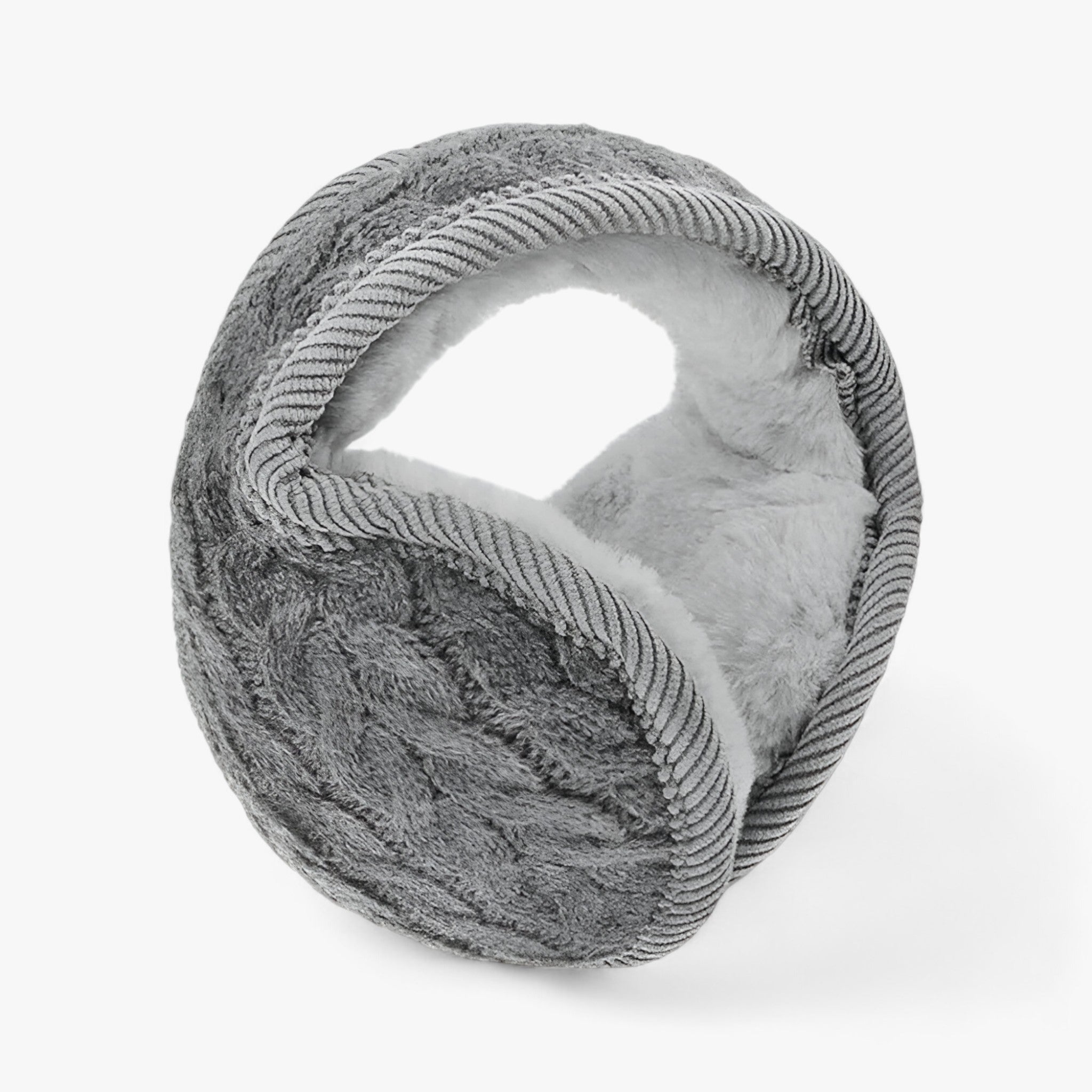 Earmuffs : Winddichte Pluche Oordopjes - Wintercomfort de Hele Dag door - Grijs in Grijs van Pantino