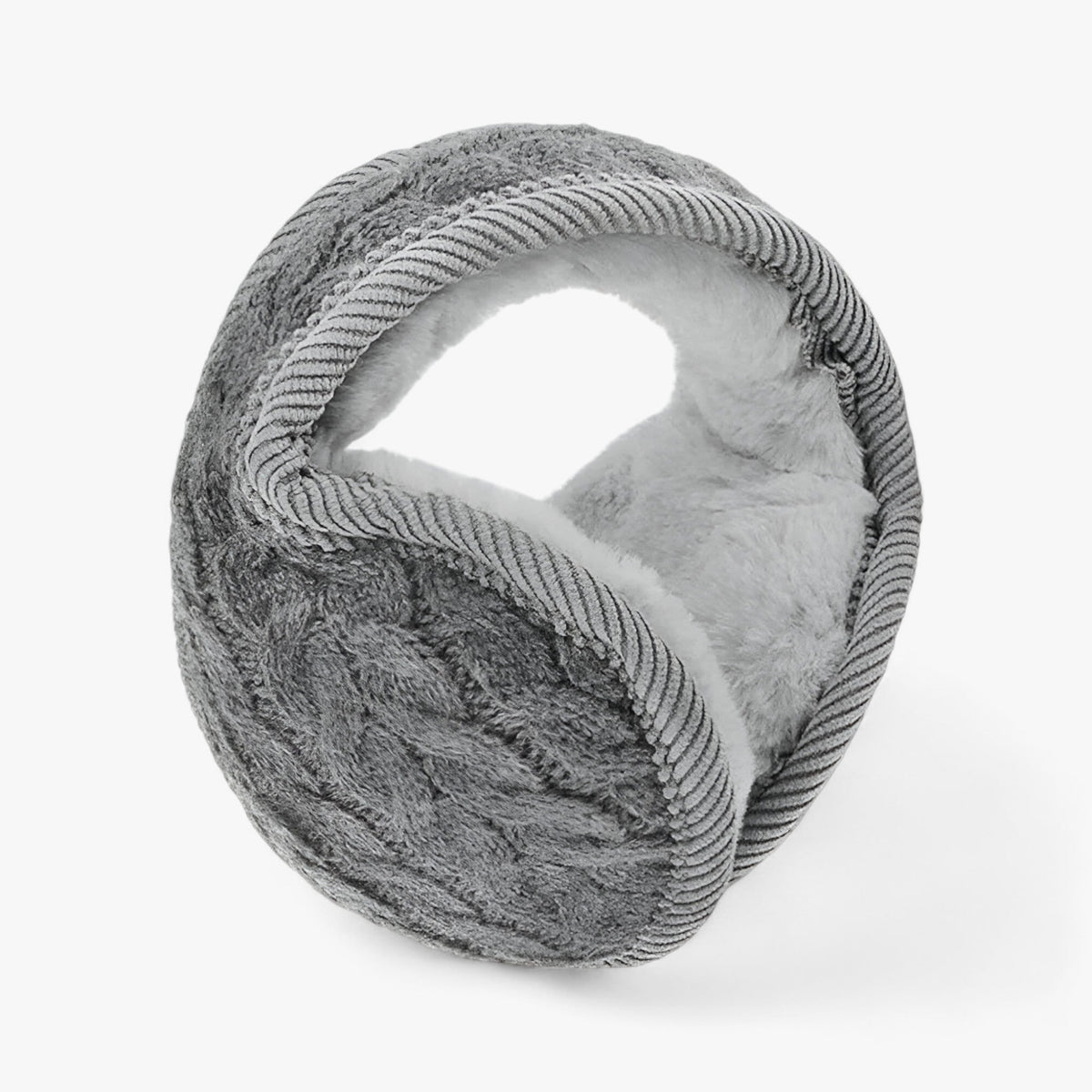 Earmuffs : Winddichte Pluche Oordopjes - Wintercomfort de Hele Dag door - Grijs in Grijs van Pantino