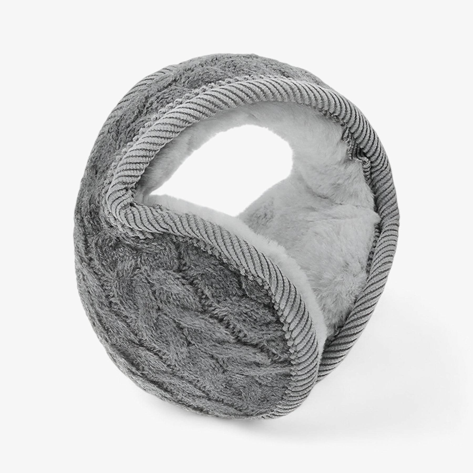 Earmuffs : Winddichte Pluche Oordopjes - Wintercomfort de Hele Dag door - Grijs in Grijs van Pantino