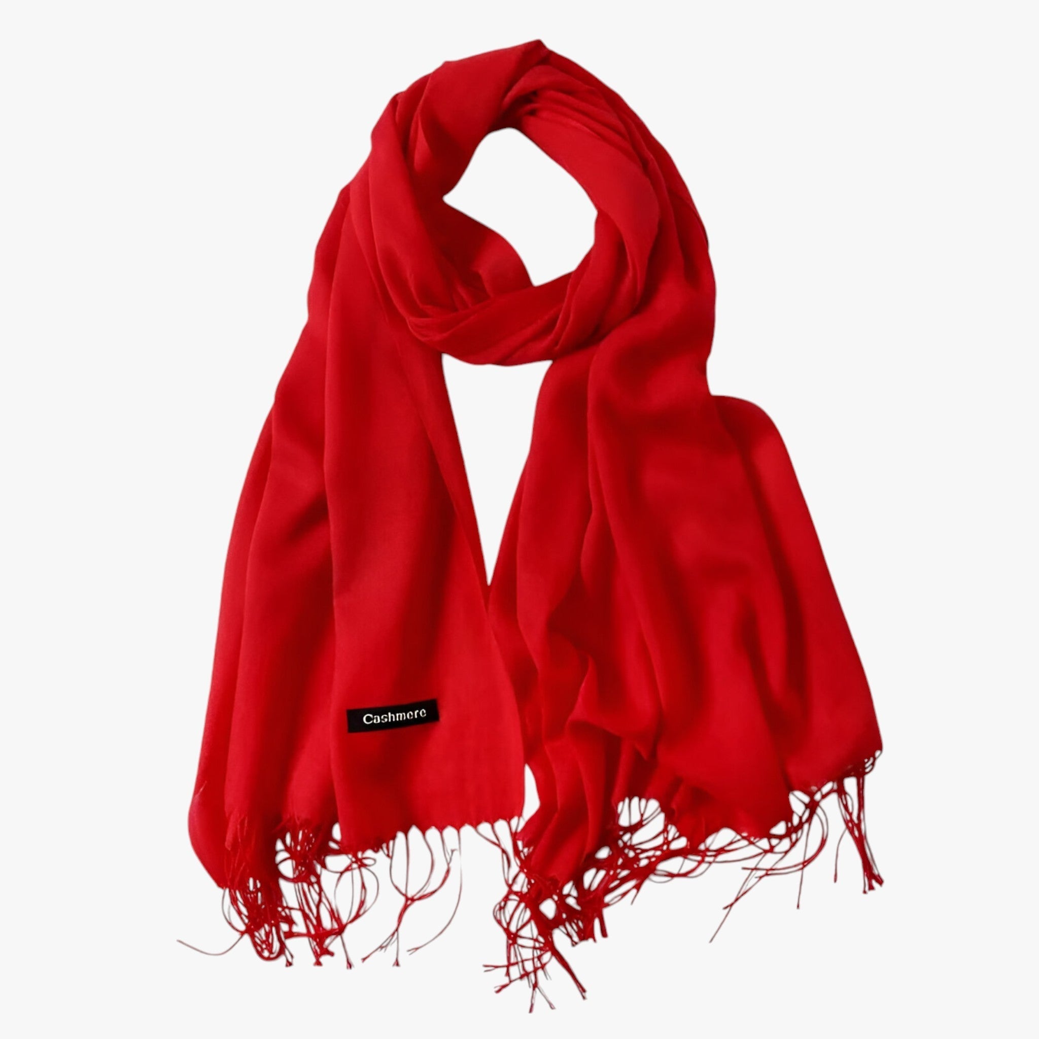 Scarf : Sjaal Dames Koninklijk Blauw - Lange Winter van Tessale voor - Elegant en Veelzijdig in Groot rood 200x68cm van Pantino