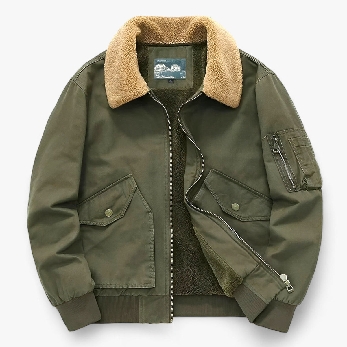 Windbreaker : Jack Groente - Katoenen Windjacke - Ultiem Comfort en Bescherming in Groente van Pantino