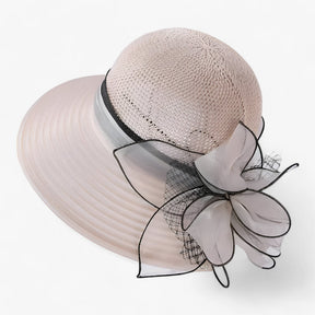 Sun Hat : Hoed Dames Khaki - Stijlvolle Dameshoed - Brede Rand voor Bescherming Tegen de Zon in Khaki van Pantino